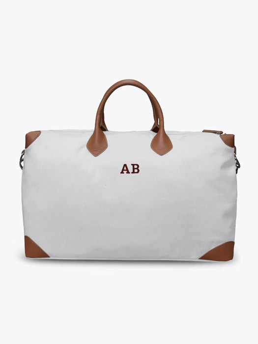 Weekender Large - White & Brown