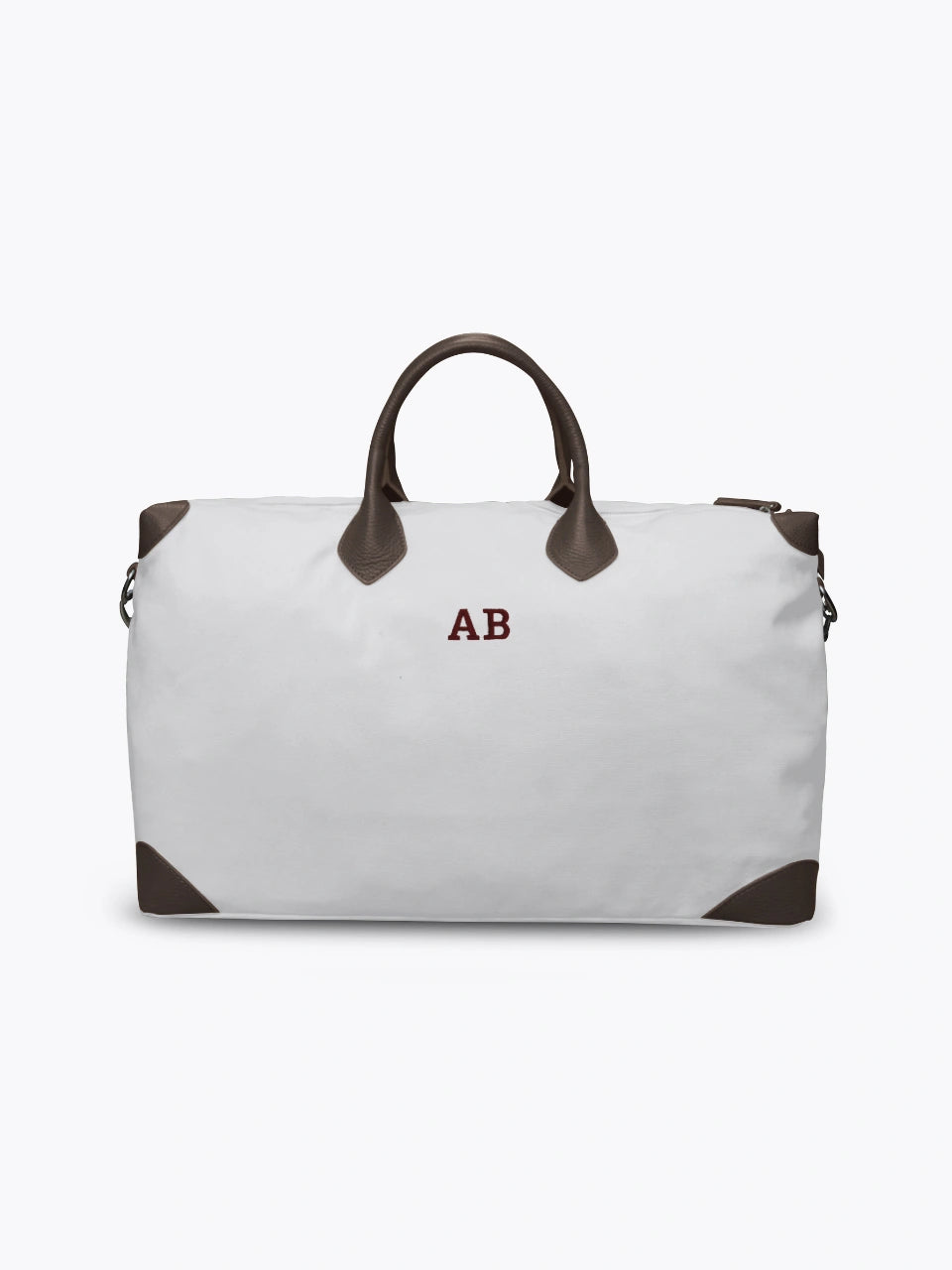 Weekender Small - White & Dark Brown