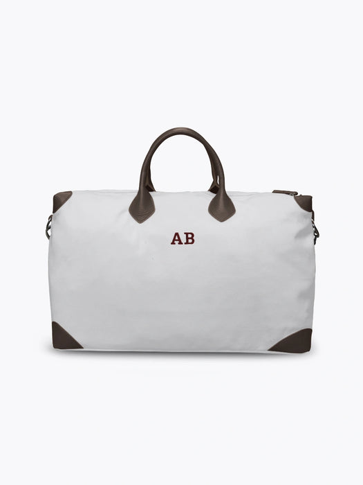 Weekender Small - White & Dark Brown