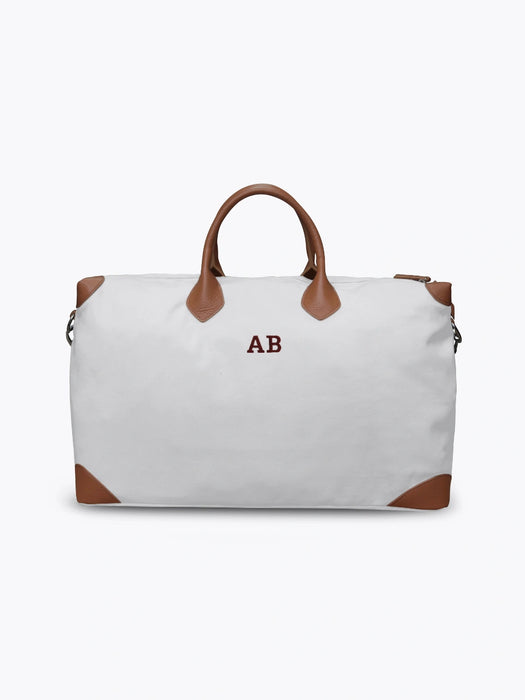 Weekender Small - White & Brown