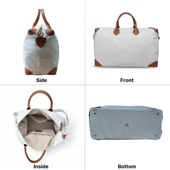 Weekender Large - White & Brown