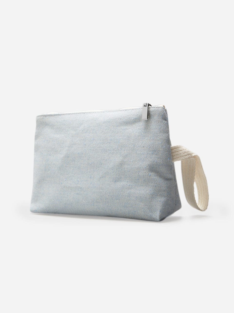 Italian Cotton Light Blue Clutch Bag Greta - 12