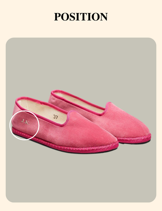 Velvet Pink Flat Shoes - Handmade in Italy - 06