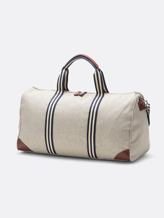 Italian Linen Canvas Travel Bag Boston - 02