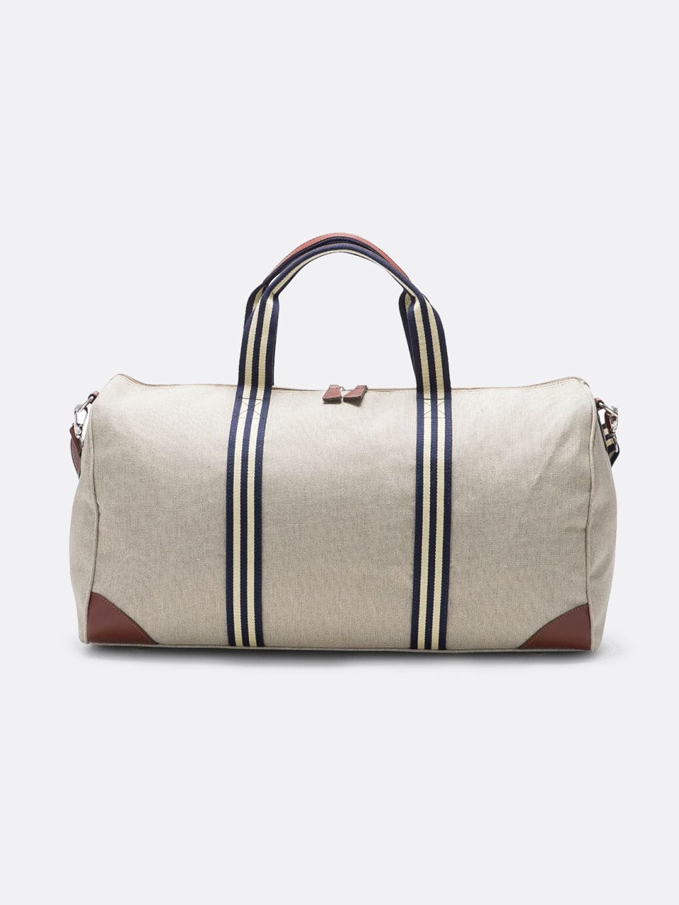 Italian Linen Canvas Travel Bag Boston - 04