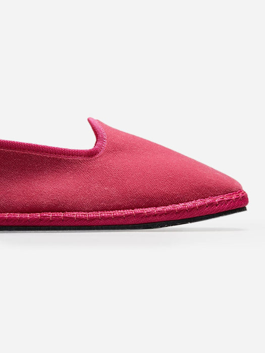 Velvet Pink Flat Shoes - Handmade in Italy - 03