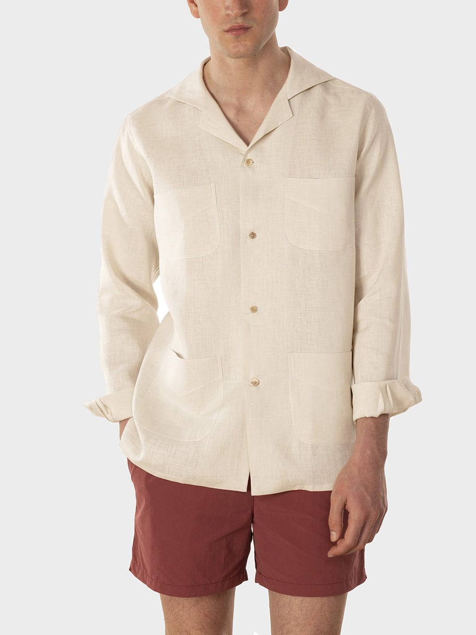 Sand Ischia Made in Italy Linen Shirt For Men - 02
