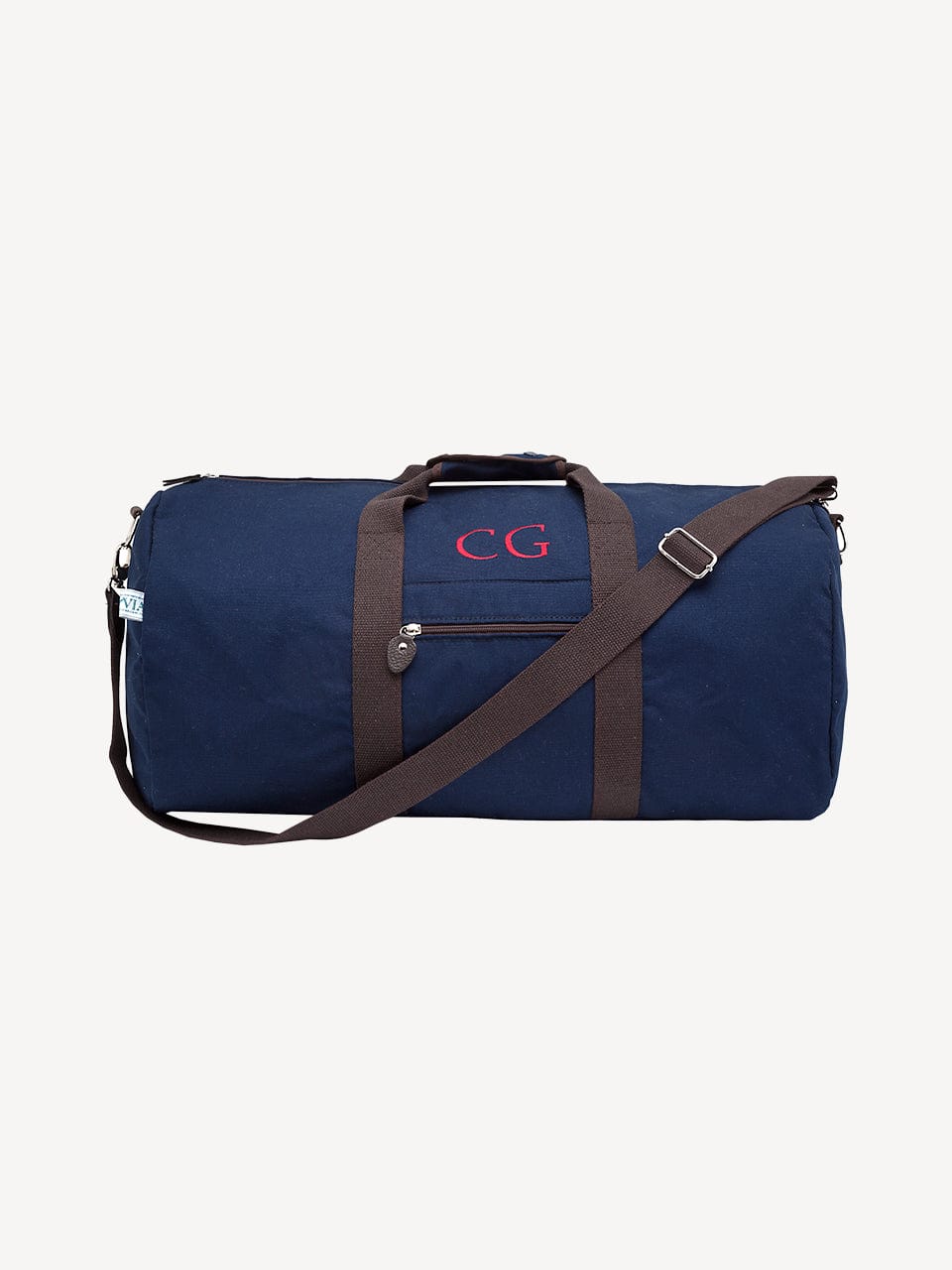 Made in Italy Cotton Travel Bag - Blue - 03