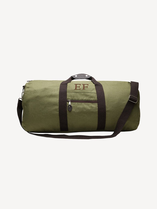Made in Italy Cotton Travel Bag - Green - 02